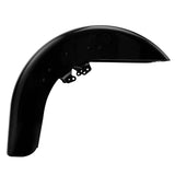 HR3 Vivid Black Motorcycle 18" Wide Tire Front Mudguard Fender For Harley Touring Models 2014-2023