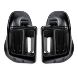 HR3 Dark Alloy / Black Denim Vented Lower Fairing Kit For Harley Touring Models 2014-2023 (Fits water cooled models)