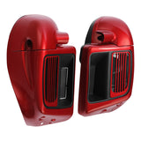 HR3 Wicked Red & Black Tempest Vented Lower Fairing Kit For Harley Touring Models 2014-2023 (Fits water cooled models)