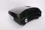 HR3 Vivid Black 10.7" Chopped Style Touring Trunk Luggage For 14-24 Harley Touring