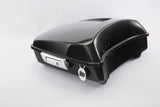 HR3 Vivid Black 10.7" Chopped Style Touring Trunk Luggage For 14-24 Harley Touring