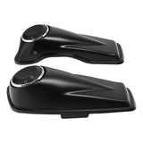 HR3 Black Denim 6.5" Saddlebag Speaker Lids For Harley Touring Street Glide Road King 2014-2023