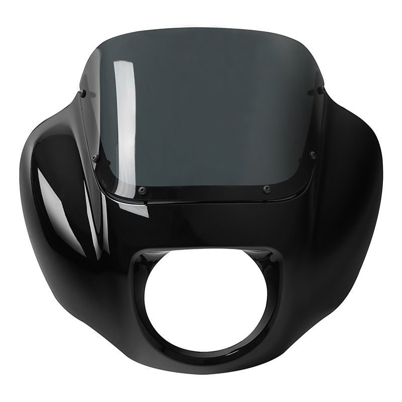 HR3 Vivid Black Headlight Fairing & Windshield Fit For Harley Softail FXBB FXLR 2018-2022