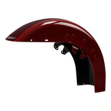 HR3 Mysterious Red Sunglo/ Velocity Red Sunglo Motorcycle 18" Front Mudguard Fender (can be installed with lighting) For Harley Touring Electra Glide Ultra Limited Tri Glide 14-23