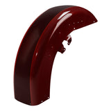 HR3 Mysterious Red Sunglo/ Velocity Red Sunglo Motorcycle 18" Front Mudguard Fender (can be installed with lighting) For Harley Touring Electra Glide Ultra Limited Tri Glide 14-23