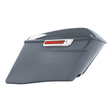 HR3 Gunship Gray CVO Stretched Saddlebags For 14-23 Harley Touring