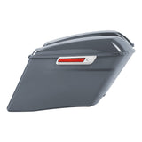 HR3 Gunship Gray CVO Stretched Saddlebags For 14-23 Harley Touring