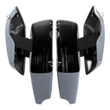 HR3 Gunship Gray CVO Stretched Saddlebags For 14-23 Harley Touring
