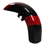 HR3 Starfire Black / Atomic Red Motorcycle Front Mudguard Fender