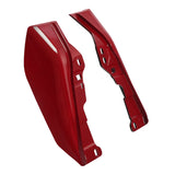 HR3 Starfire Black / Atomic Red Mid-Frame Air Deflectors For Harley Touring and Trike Models 17-24