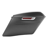 HR3 Charcoal Denim CVO Stretched Saddlebags For 14-23 Harley Touring