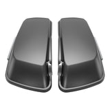 HR3 Charcoal Denim CVO Stretched Saddlebags For 14-23 Harley Touring