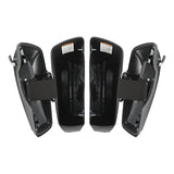 HR3 Charcoal Denim CVO Stretched Saddlebags For 14-23 Harley Touring