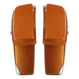 HR3 Amber Whiskey / Brilliant Silver Pearl Hard Saddlebags (Regular) For 14-23 Harley Touring