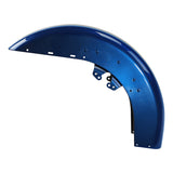 HR3 Superior Blue / Billet Silver Motorcycle Front Mudguard Fender(can be installed with lighting) 2016-2017 ROAD KING
