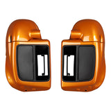 HR3 Amber Whiskey 2014SG Vented Lower Fairing Kit with 6.5" Speaker Pods For Harley Touring models 2014-2024