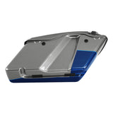 HR3 Superior Blue / Billet Silver Hard Saddlebags (Regular) For 14-23 Harley Touring