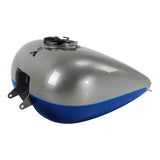 HR3 Superior Blue / Billet Silver Fuel Gas Tank Road Glide