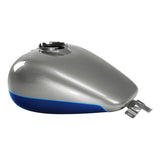 HR3 Superior Blue / Billet Silver Fuel Gas Tank Road Glide