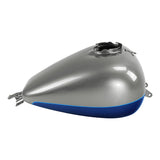 HR3 Superior Blue / Billet Silver Fuel Gas Tank Road Glide