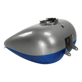 HR3 Superior Blue / Billet Silver Fuel Gas Tank Road Glide