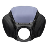 HR3 Carbon Fiber Vivid Black Headlight Fairing & Windshield Fit For Harley Softail FXBB FXLR 2018-later