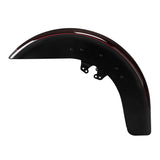 HR3 Midnight Crimson / Vivid Black  Motorcycle 18" Wide Tire Front Mudguard Fender For Harley Touring Models 2014-2023