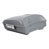 HR3 Billiard Gray 10.7" Chopped Style Touring Trunk Luggage For 23+ Harley Touring