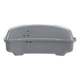 HR3 Billiard Gray 10.7" Chopped Style Touring Trunk Luggage For 23+ Harley Touring