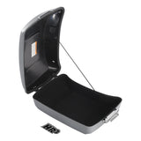 HR3 Billiard Gray 10.7" Chopped Style Touring Trunk Luggage For 23+ Harley Touring