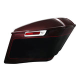 HR3Midnight Crimson / Vivid Black  CVO Stretched Saddlebags For 14-23 Harley Touring