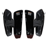 HR3Midnight Crimson / Vivid Black  CVO Stretched Saddlebags For 14-23 Harley Touring