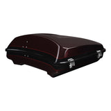 HR3 Midnight Crimson / Vivid Black  5.5" Razor Style Tour Pack Luggage For 14-24 Harley Touring