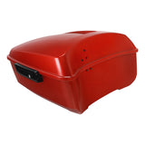 HR3 Whiskey Fire King Size Touring Trunk Luggage For 14-24 Harley Touring