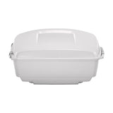 HR3 White Onyx Pearl 13.7" King Size Touring Trunk Luggage For 14-24 Harley Touring