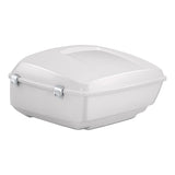 HR3 White Onyx Pearl 13.7" King Size Touring Trunk Luggage For 14-24 Harley Touring
