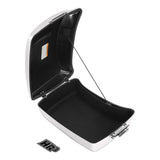 HR3 White Onyx Pearl 13.7" King Size Touring Trunk Luggage For 14-24 Harley Touring