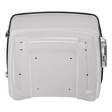 HR3 White Onyx Pearl 13.7" King Size Touring Trunk Luggage For 14-24 Harley Touring