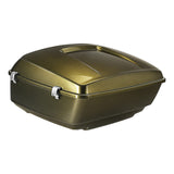 HR3 Olive Gold 13.7" King Size Touring Trunk Luggage For 15-24 Harley Touring