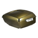 HR3 Olive Gold 13.7" King Size Touring Trunk Luggage For 15-24 Harley Touring