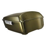 HR3 Olive Gold 13.7" King Size Touring Trunk Luggage For 15-24 Harley Touring