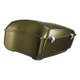 HR3 Olive Gold 13.7" King Size Touring Trunk Luggage For 15-24 Harley Touring