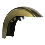 HR3 Olive Gold Motorcycle 18" Wide Tire Front Mudguard Fender For Harley Touring Models 2014-2023