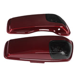 HR3 Mysterious Red Sunglo CVO Saddlebag Lids With 5" x 7" Speaker Cutouts For Harley Touring Models 2014-2023