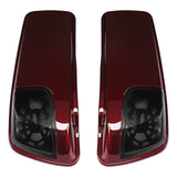 HR3 Mysterious Red Sunglo CVO Saddlebag Lids With 5" x 7" Speaker Cutouts For Harley Touring Models 2014-2023