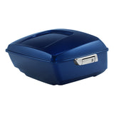HR3 Superior Blue 13.7" King Size Touring Trunk Luggage For 14-24 Harley Touring