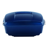 HR3 Superior Blue 13.7" King Size Touring Trunk Luggage For 14-24 Harley Touring