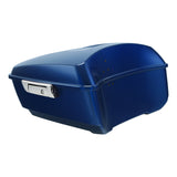 HR3 Superior Blue 13.7" King Size Touring Trunk Luggage For 14-24 Harley Touring