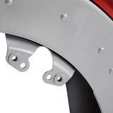 HR3 Wicked Red / Barracuda Silver Motorcycle 18" Wide Tire Front Mudguard Fender For Harley Touring Models 2014-2023