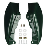 HR3 Deep Jade Pearl Mid-Frame Air Deflectors For Harley Touring and Trike Models 09-24